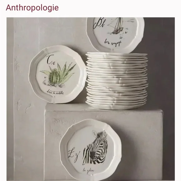 Linea Carta Dog Canape snack Plate - Picture 4 of 6